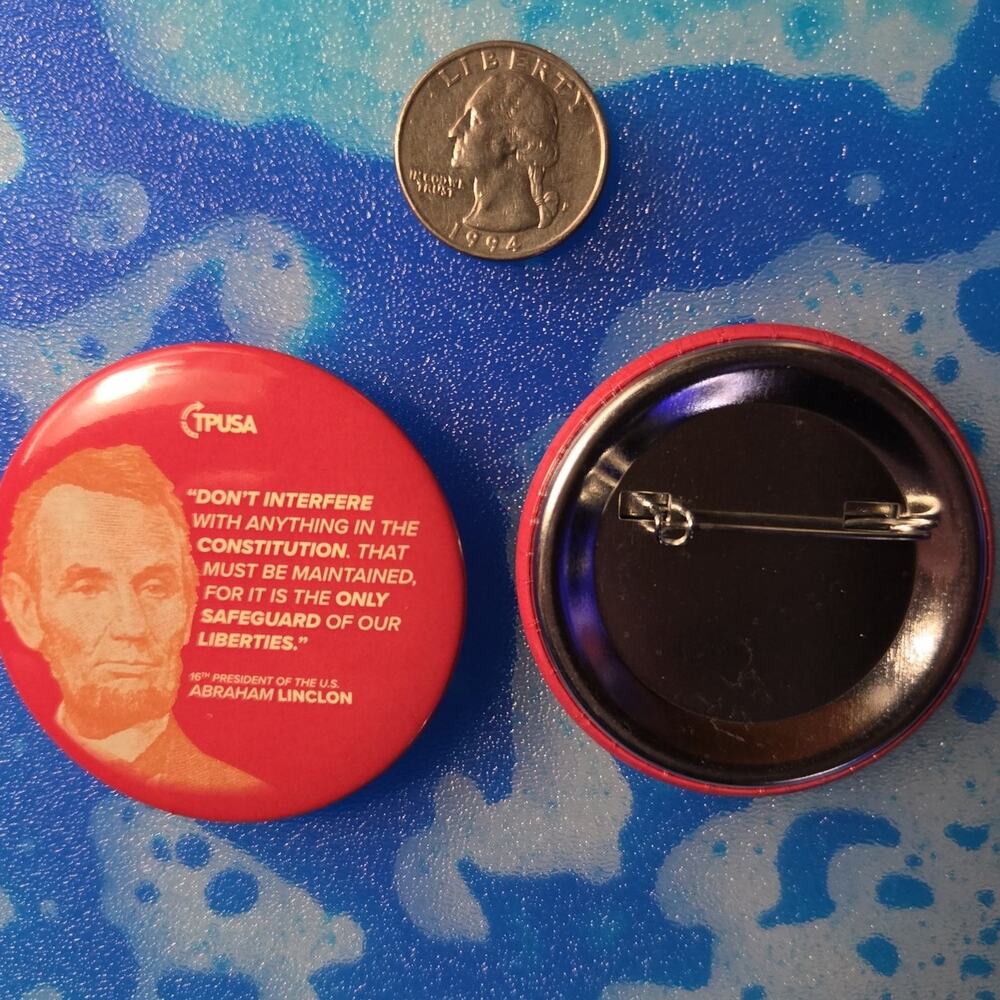 TPUSA Lincon pin